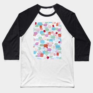 I Love To Paint Aesthetic Pastel Paint Brush Strokes Baseball T-Shirt